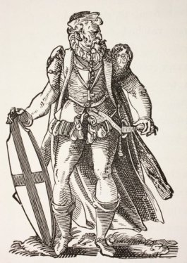 Teutonic knight, from 'Military and Religious Life in the Middle Ages' by Paul Lacroix, published London c.1880 (litho)